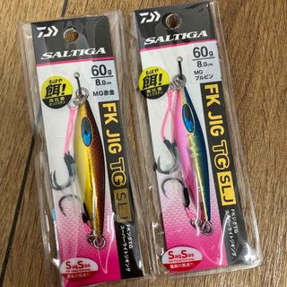 ダイワ(DAIWA)のダイワ FKジグTG SLJ 60g ブルピン　赤金　タングステン製メタルジグ(ルアー用品)