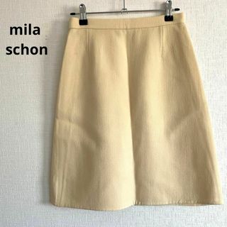 美品 mila schon ミラショーン スカート イタリア製 42 おしゃれ