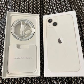 アイフォーン(iPhone)の【正規品】iPhone13 箱＆純正ケーブル(バッテリー/充電器)