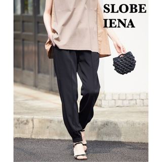 スローブイエナ(SLOBE IENA)のSLOBE IENA ピンタックジョガーパンツ　ブラック　40  Ｌ(その他)