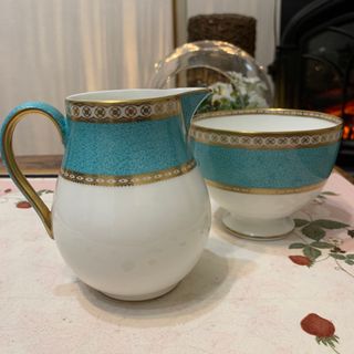 ウェッジウッド(WEDGWOOD)のウェッジウッド  ユーランダー　パウダー　ターコイズ　シュガーポット　クリーマー(食器)