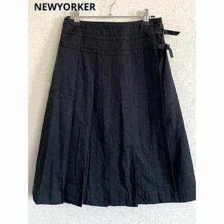 ニューヨーカー(NEWYORKER)の美品 NEWYORKER ニューヨーカー ブラック 9 おしゃれ(ひざ丈スカート)