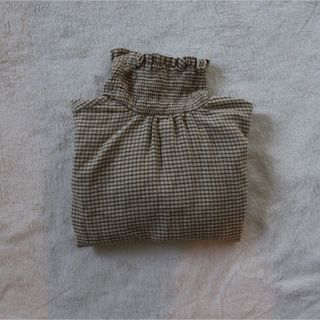 ミーシャアンドパフ(Misha & Puff)のliilu - smocked check blouse(Tシャツ/カットソー)