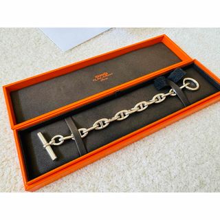 エルメス(Hermes)の新品本物HERMESシェーヌダンクルGM13シルバーブレスレットリングエルメス(ブレスレット)