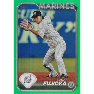 【グリーンパラレル 88/99】NPB ベースボールカード 50 藤岡裕大 千葉ロッテマリーンズ (ベースカード) 2024 TOPPS(その他)