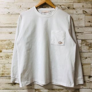 ロゴス(LOGOS)のロゴス LOGOS ロンT ホワイト 長袖 キャンプ アウトドア(シャツ)