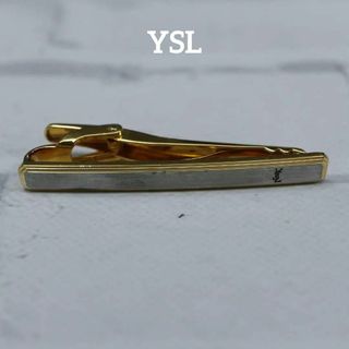 イヴサンローラン(Yves Saint Laurent)の【匿名配送】YSL イヴサンローラン タイピン ゴールド ロゴ シンプル 5(ネクタイピン)