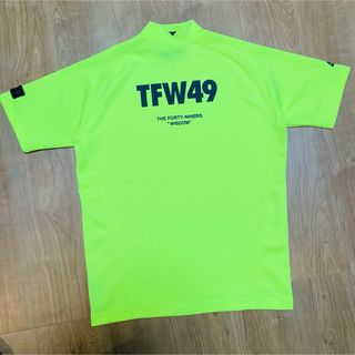 ジュンハシモト(junhashimoto)のtfw49 モックネック　半袖　Tシャツ　M イエロー　junhashimoto(Tシャツ/カットソー(半袖/袖なし))