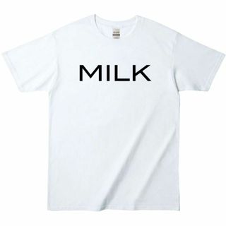 ギルタン(GILDAN)のTW-122   MILK 牛乳 ミルク かわいい(Tシャツ/カットソー(半袖/袖なし))