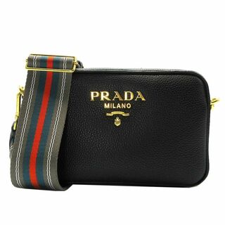 PRADA - 【新品】プラダ バッグ ショルダーバッグ 1BH096 VITELLO PHENIX / NERO (ブラック) PRADA レザー 金具ロゴ 斜め掛け アウトレット レディース