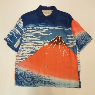 サンサーフ(Sun Surf)の新品 XL サンサーフ ハワイアンシャツ 赤富士 ss37917(シャツ)