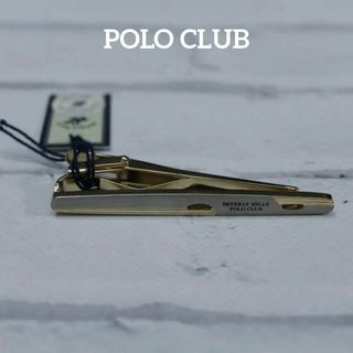 ポロクラブ(Polo Club)の【匿名配送】ポロクラブ タイピン ゴールド ロゴ シンプル シルバー(ネクタイピン)