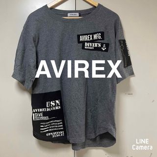 AVIREX カットソー　グレー　フリーサイズ