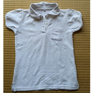 丸襟白ポロシャツ130(Tシャツ/カットソー)