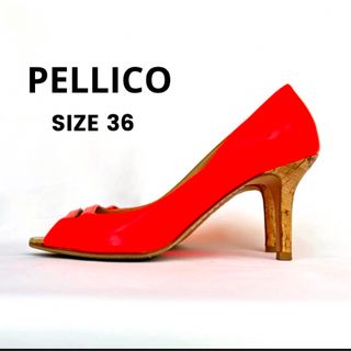 ペリーコ(PELLICO)のPELLICO ペリーコ アネッリ オープントゥ パンプス サイズ36(ハイヒール/パンプス)
