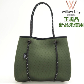 willow bay - ウィローベイ トートバッグ 手提げ鞄 手提げバッグ シンプル カーキ 緑色.