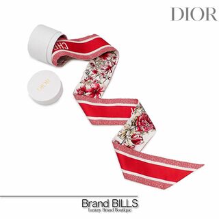 Christian Dior - 未使用品 クリスチャンディオール D-Floral ミッツァ スカーフ 24FCO106I606 レッド シルク100％