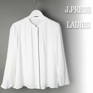 ジェイプレスレディス(J.PRESS LADIES)の982 新品 ジェイプレス レディース 新作 ジョーゼット カットソー M(カットソー(長袖/七分))