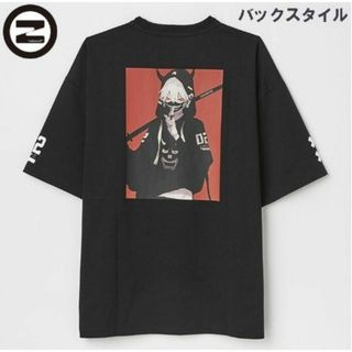 新品 SAKUSYA2 さくしゃ2 バックプリント 鬼 オニ 半袖 Tシャツ (Tシャツ/カットソー(半袖/袖なし))