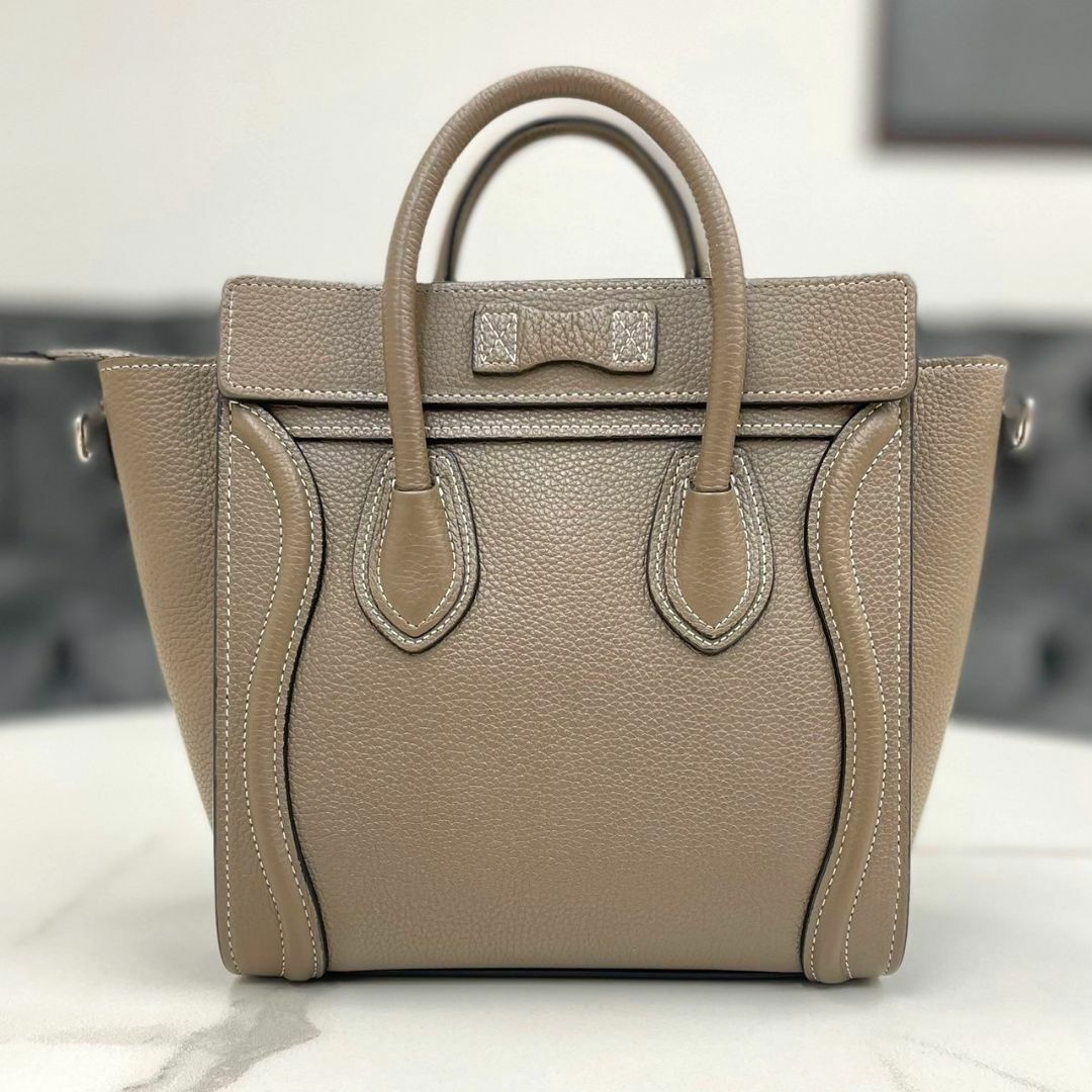CELINE - セリーヌ ラゲージ ナノ レザー 2way ハンドバッグ CELINE - セリーヌ ラゲージ ナノ レザー 2way ハンドバッグ