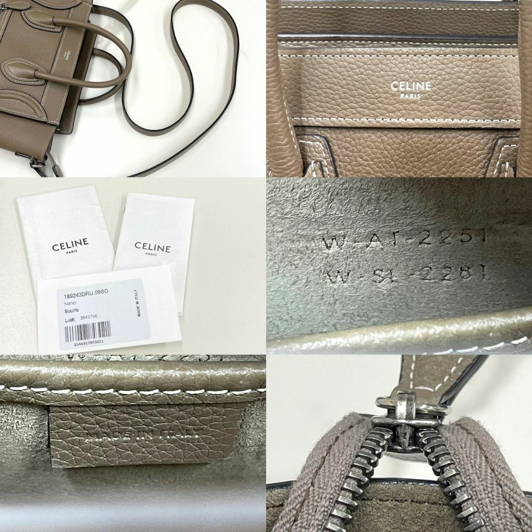 CELINE - セリーヌ ラゲージ ナノ レザー 2way ハンドバッグ CELINE - セリーヌ ラゲージ ナノ レザー 2way ハンドバッグ