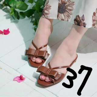 Her lip to - 37 / Big Bow Sandals