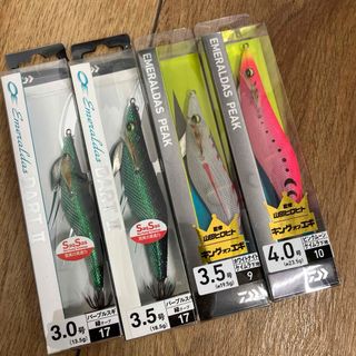 ダイワ(DAIWA)のダイワ　エメラルダス　ピーク　ダートⅡ 3号　3.5号2個　4号　4点セット(ルアー用品)