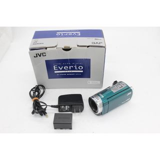 【返品保証】 【録画再生確認済み】【元箱付き】JVC GZ-E780-G グリーン 60x バッテリー付き ビデオカメラ  v196(ビデオカメラ)