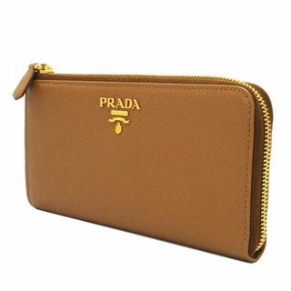 プラダ(PRADA)の【新品】プラダ 財布 長財布 1ML030 SAFFIANO METAL CARAMEL (キャラメル) PRADA サフィアーノ L字 ファスナー 小銭入れ無 アウトレット レディース(財布)