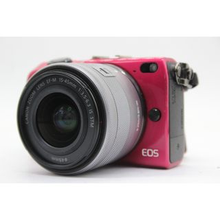 【返品保証】 キャノン Canon EOS M2 ピンク EF-M 15-45mm F3.5-6.3 IS STM ミラーレス一眼  v202(ミラーレス一眼)