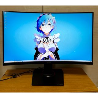 値下げ　美品　ASUS Gaming VG32VQ 31.5インチ湾曲モニター(ディスプレイ)