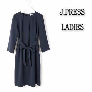 ジェイプレスレディス(J.PRESS LADIES)の573 新品 ジェイプレス 新作 セラテリーダブルクロス ワンピース ドレス 9(ひざ丈ワンピース)