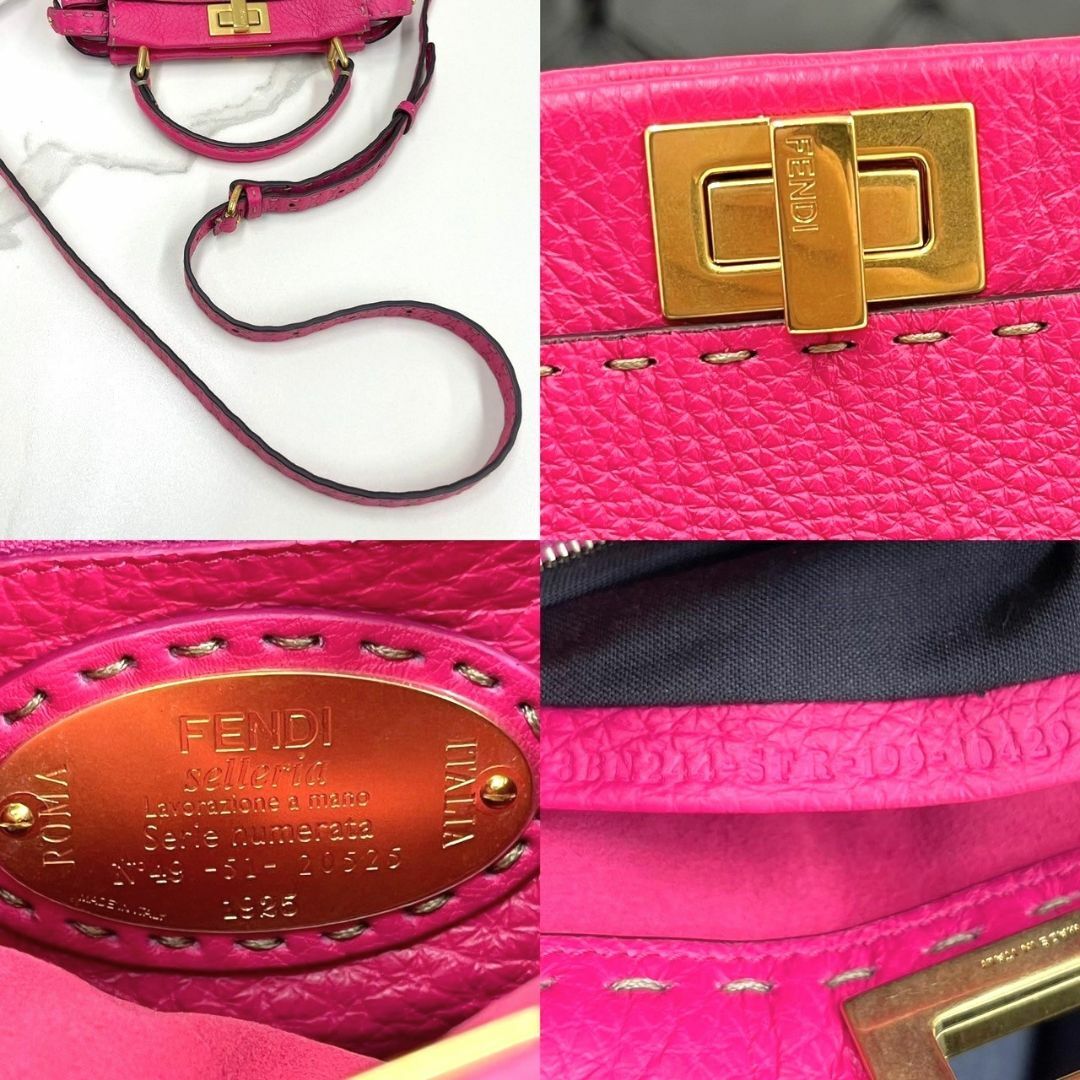FENDI - 美品☆ フェンディ ピーカブー ミニ セレリア ピンク FENDI - 美品☆ フェンディ ピーカブー ミニ セレリア ピンク