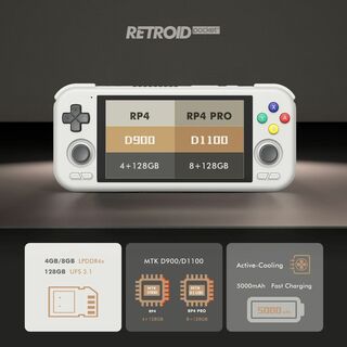 激レア仕様Retroid Pocket 4 Pro 色は16bit 純正ケース付(携帯用ゲーム機本体)