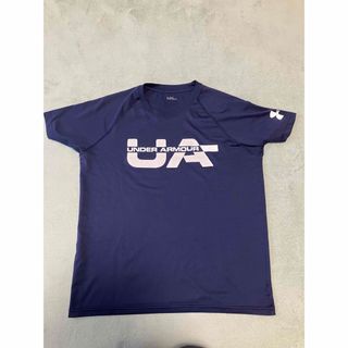 アンダーアーマー(UNDER ARMOUR)のアンダーアーマー  ビックロゴtシャツ　グレーロゴ(Tシャツ/カットソー(半袖/袖なし))