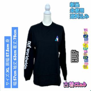 ハフ(HUF)のHUF ハフ トップス 長袖 胸元ロゴ Tシャツ 大きいサイズ レディース メン(Tシャツ(長袖/七分))