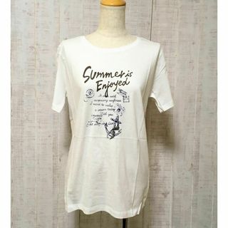 r393 Ｌ【新品・未使用】Timothy　半袖Ｔシャツ 白(Tシャツ(半袖/袖なし))