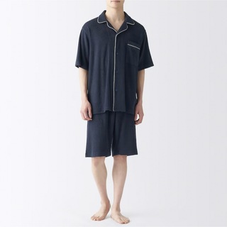 MUJI (無印良品) - 紳士　着るタオル　両面パイル　半袖パジャマ 