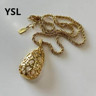 Yves Saint Laurent - イヴサンローラン　ゴールドチャーム　ネックレス　ヴィンテージアクセサリー