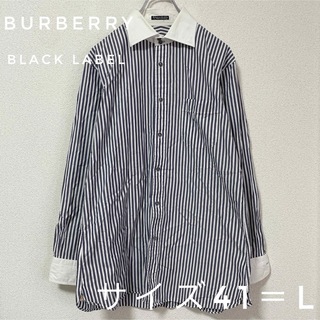 バーバリーブラックレーベル(BURBERRY BLACK LABEL)の【BURBERRY BLACK LABEL】バーバリーブラックレーベル　41＝M(シャツ/ブラウス(長袖/七分))