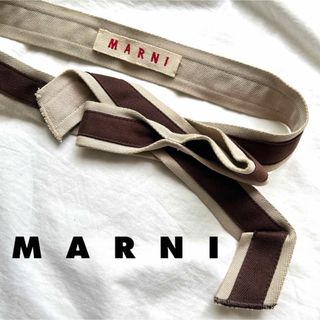 Marni - MARNI マルニ  ベルト 折リボンデザイン ファブリック