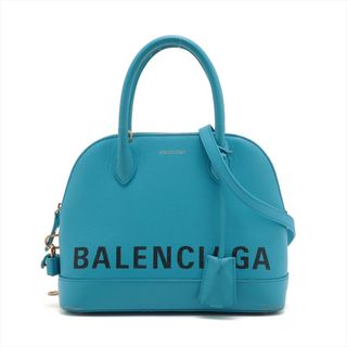 バレンシアガ(Balenciaga)のバレンシアガ ビルトップハンドルS レザー  ブルー レディース ハンドバ(ハンドバッグ)