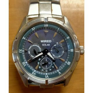 セイコー(SEIKO)のセイコーWIREDソーラークロノグラフグレー(腕時計(アナログ))