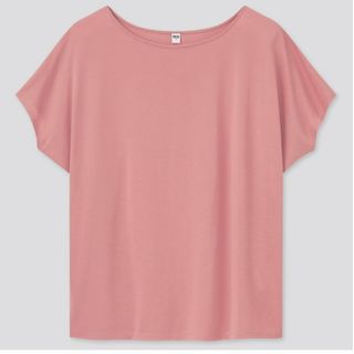 ユニクロ(UNIQLO)のドレープクルーネックＴ☆ＸＬサイズ(Tシャツ(半袖/袖なし))