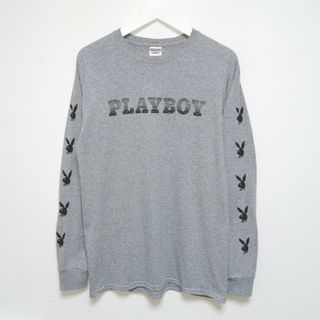 プレイボーイ(PLAYBOY)のM プレイボーイ PLAYBOY ロンT 長袖 Tシャツ JERZEES USA(Tシャツ/カットソー(七分/長袖))