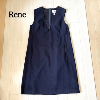 René - ルネ　Rene ジャンパースカート　ワンピース　6046070 ネイビー系