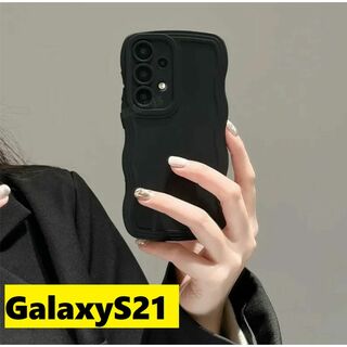 ギャラクシー(Galaxy)のGalaxyS21 ウェーブエッジ なみなみ　可愛いケース　bb(Androidケース)