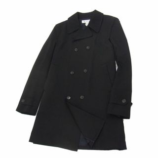 参考定価9万◇COMME des GARCONS SHIRT  W14085 ウール ダブル ピーコート ブラック  人気モデル コムデギャルソン メンズ 美シルエット