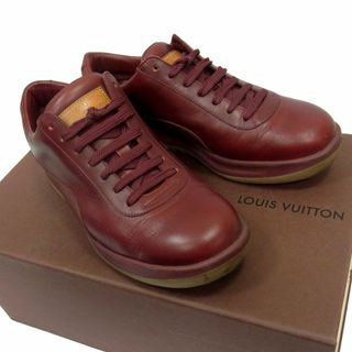 ルイヴィトン(LOUIS VUITTON)の◇LOUIS VUITTON レザースニーカー レディースシューズ  本革 BA0021 ルイヴィトン  サイズ39 イタリア製 人気モデル 箱付き(スニーカー)