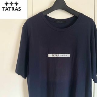 TATRAS タトラス Tシャツ ネイビー 紺 ロゴTシャツ